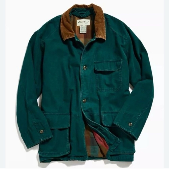 Eddie Bauer Other - RARE VINTAGE EDDIE BAUER CHORE JACKET COAT MEDIUM GOOSE DOWN LINER GREEN BARN